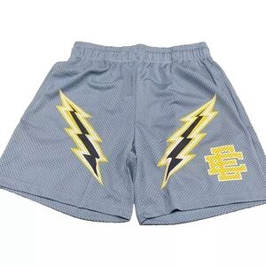 Eric Emanuel EE Basic Short Carolina Bolt Blue Size L Mens New Authentic